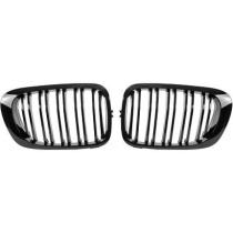 BMW 3-Serie E46 Coupé 99-03 Dubbelribbad Blanksvart Sportgrill Sport-Look DIEDERICHS